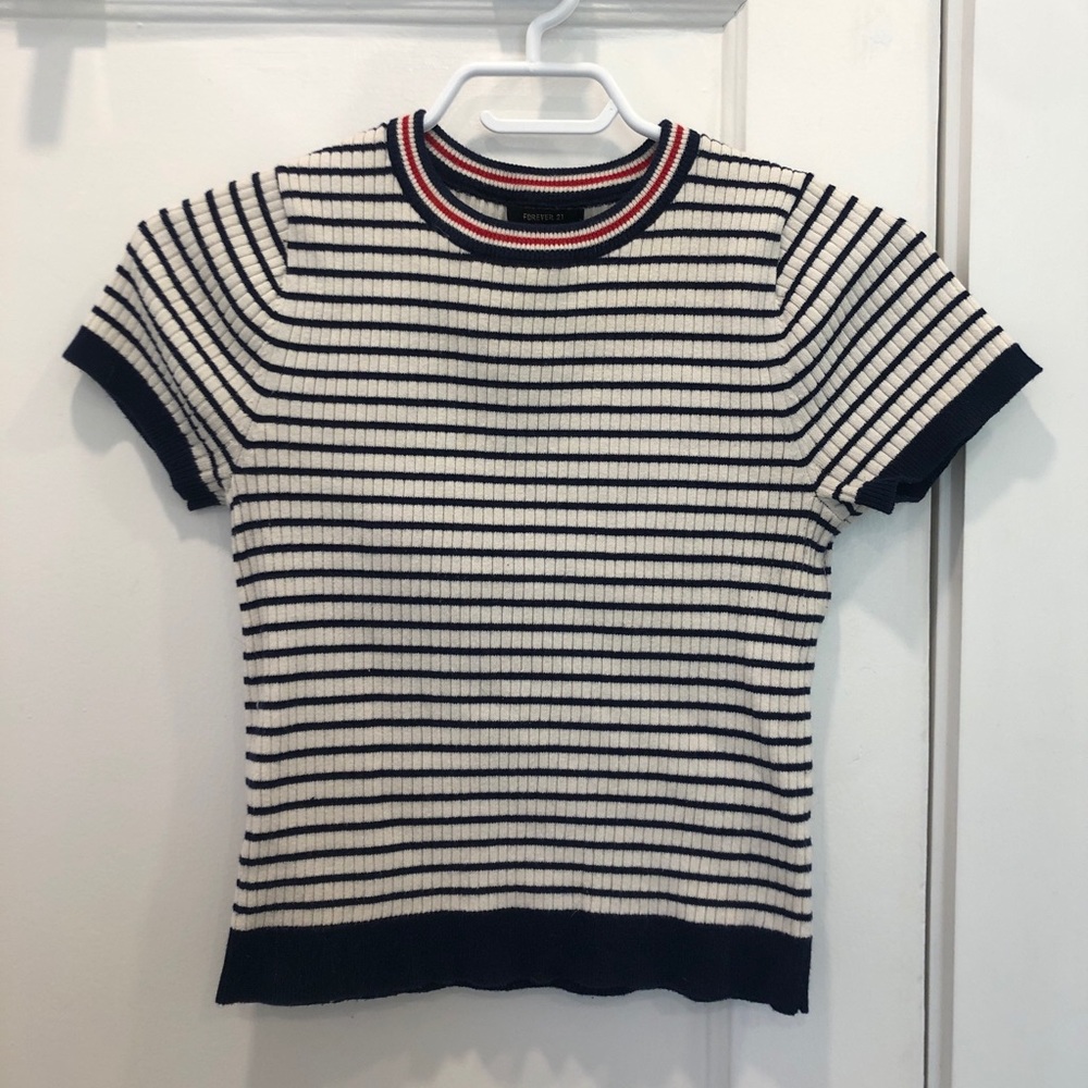 Striped Cropped Tee 3/$20
